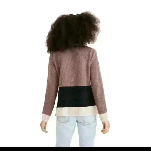 Madewell Womens Glenbrook Half-Zip Pullover Sweater in Colorblock XS - Picture 2 of 12